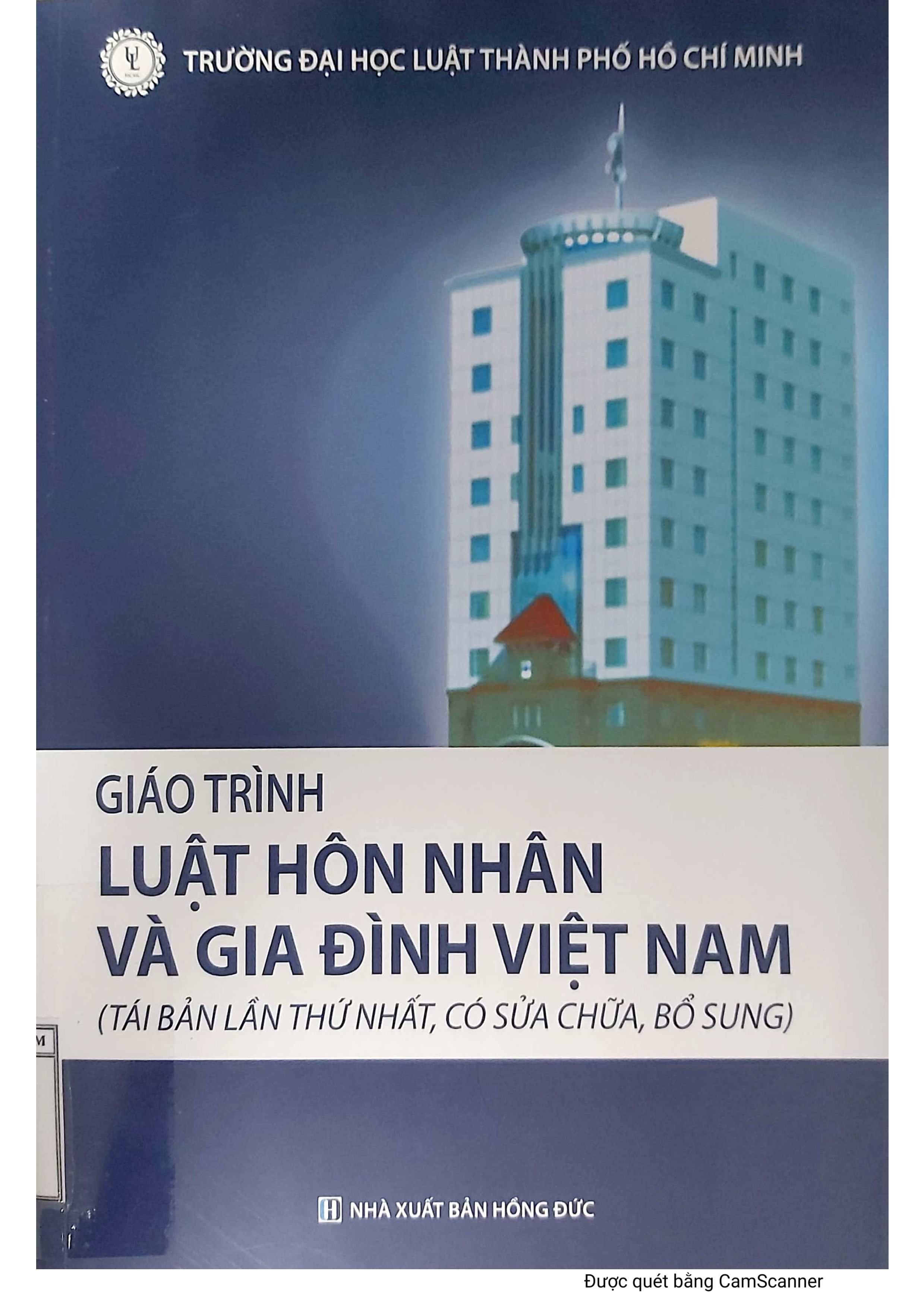 Giáo trình Luật hôn nhân và gia đình Việt Nam