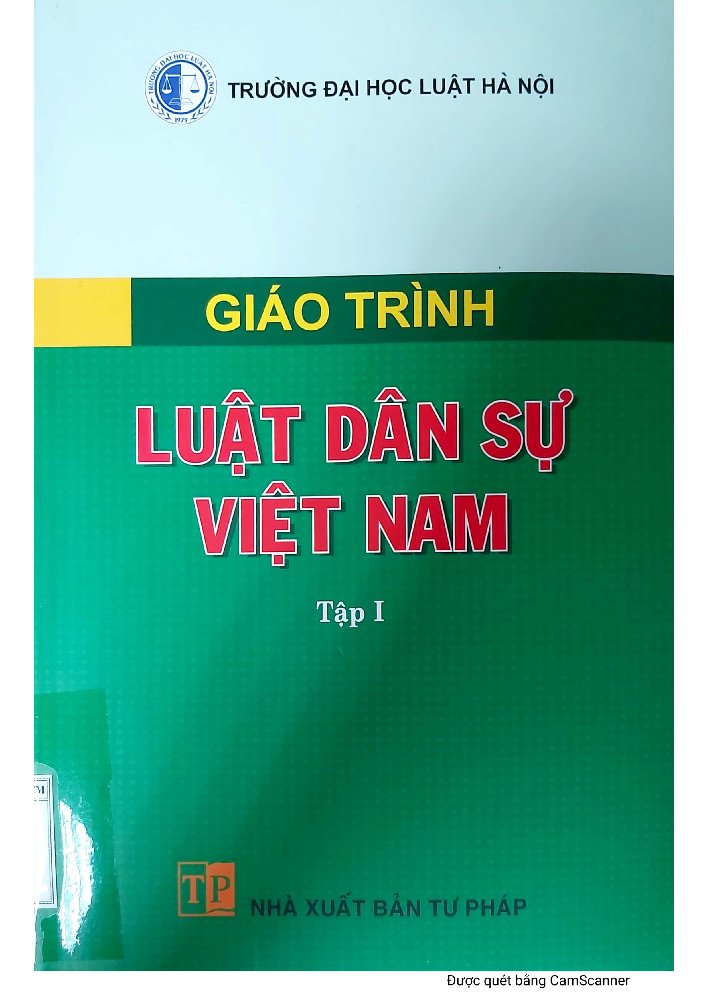 Giáo trình Luật dân sự Việt Nam Tập 1
