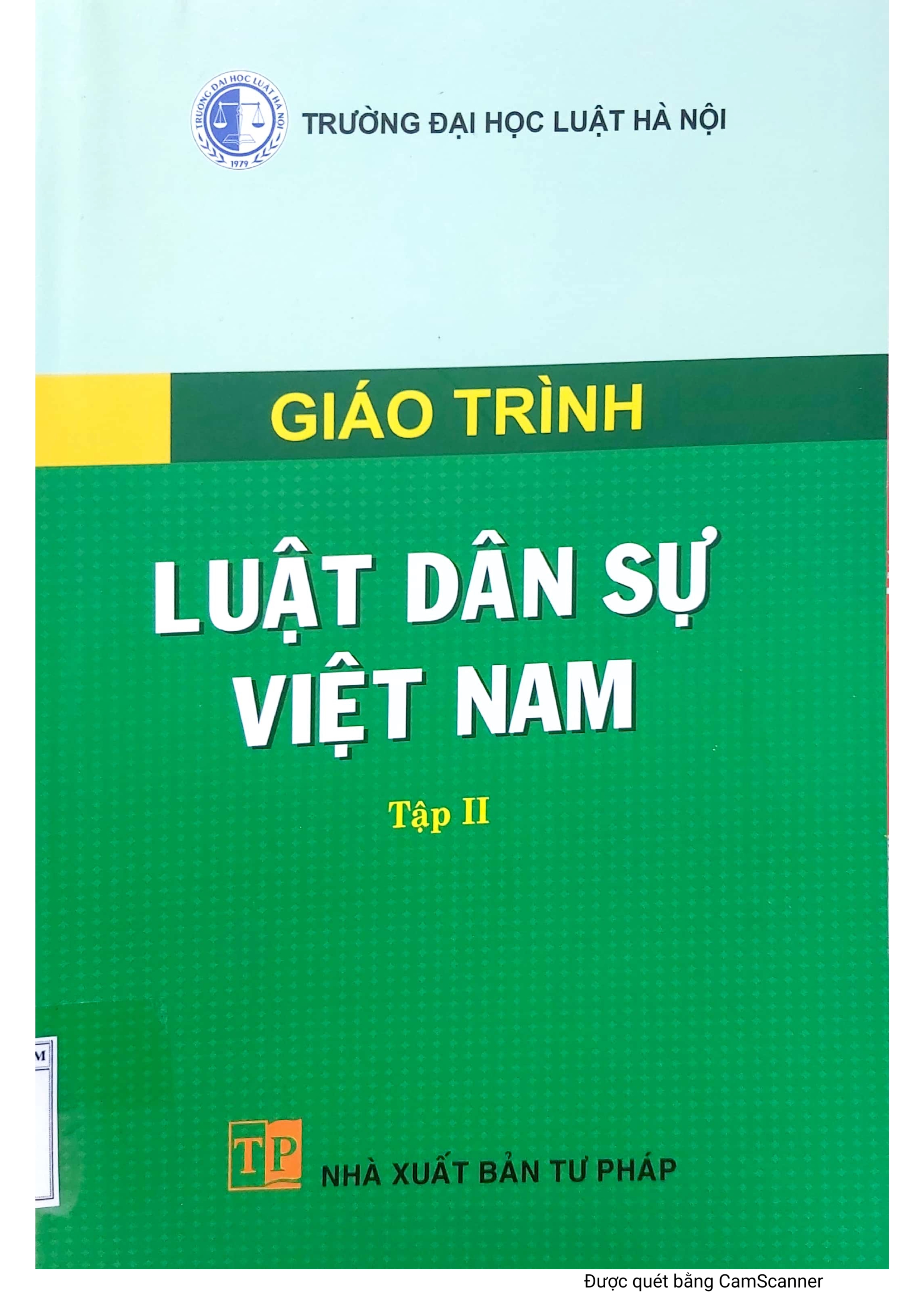 Giáo trình Luật dân sự Việt Nam Tập 2