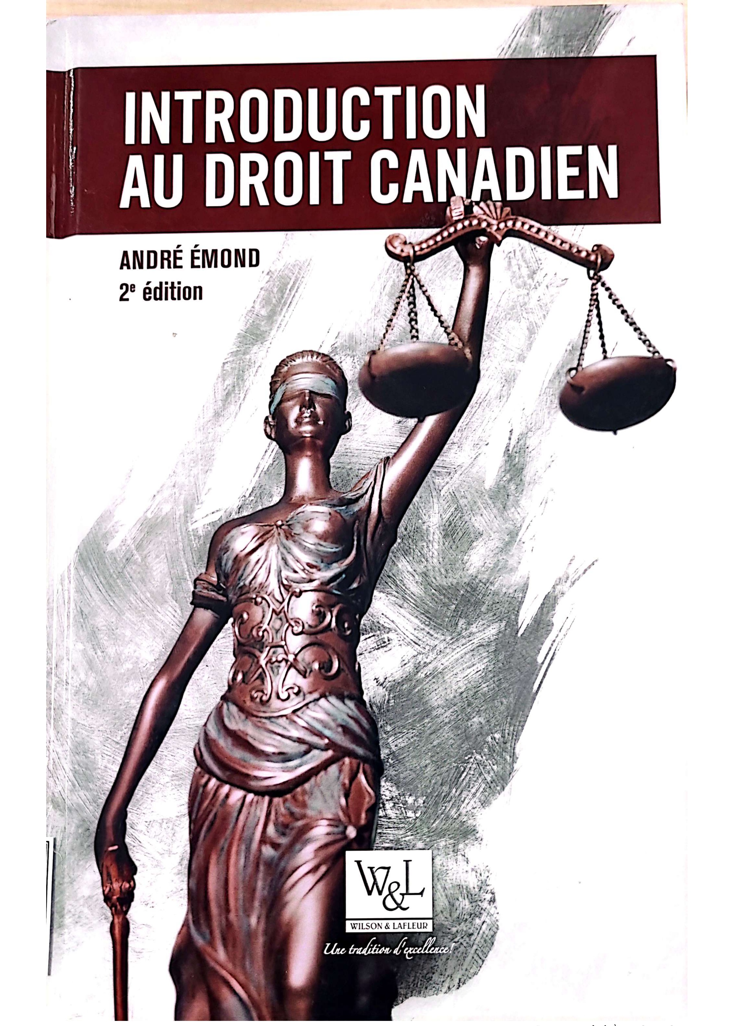 Introduction au droit Canadien